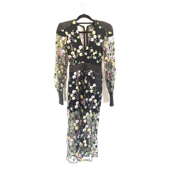 Zhivago WHITE RABBIT FLORAL DRESS size 2 - Picture 5 of 12